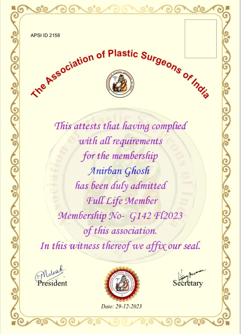 The Association of Plastic Surgeons of India