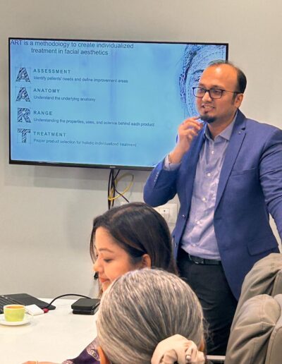 Gauhati for teaching peer doctors on Facial Aesthetics