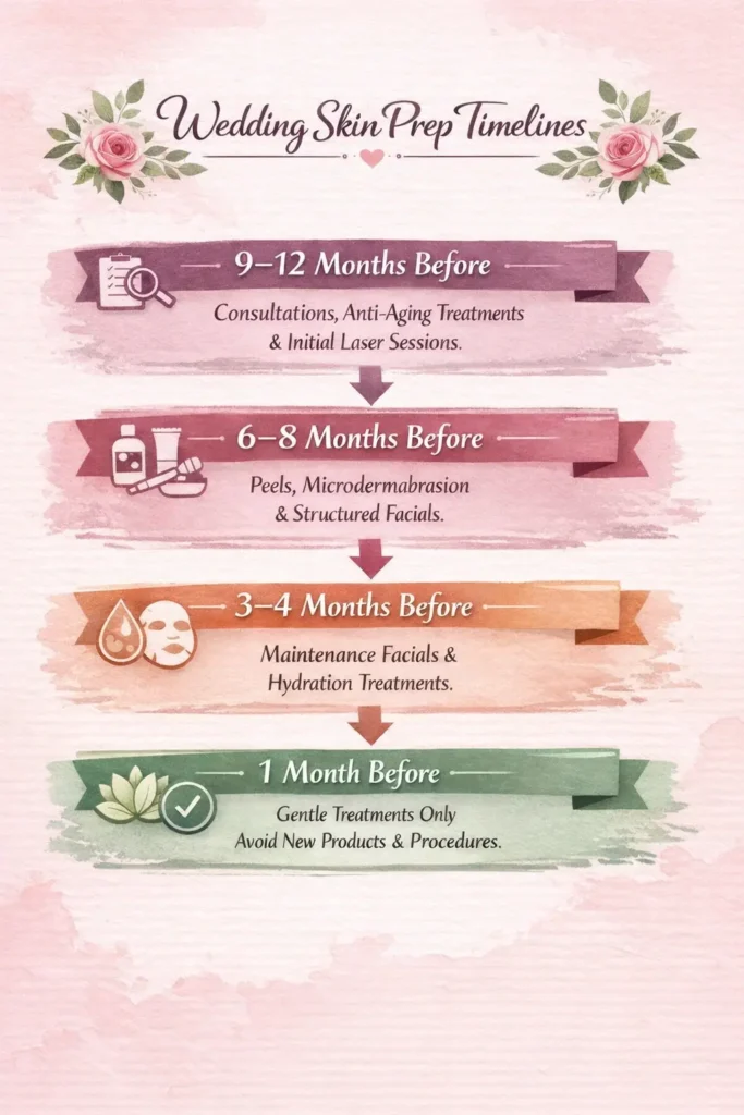 dding skin prep timelines